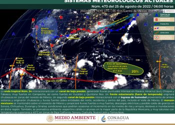 SMN prevé que la onda tropical 24 genere lluvias fuertes