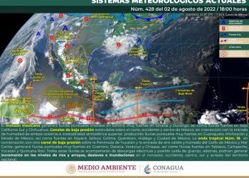 Continuarán las lluvias fuertes sobre entidades del noreste del país