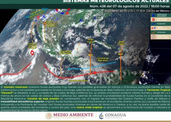 La tormenta tropical Howard se desplazará al suroeste de las costas de BCS