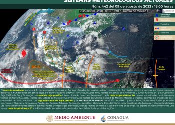 SMN prevé lluvias fuertes en el norte de país