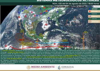 Se prevén lluvias fuertes en Sonora, Chihuahua, Durango y Sinaloa derivado del monzón mexicano