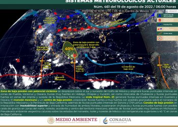 La onda tropical 23 provocará lluvias puntuales intensas en Guerrero y Oaxaca