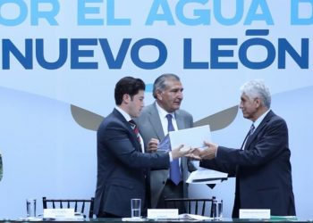 Gobierno Federal y Nuevo León formalizan construcción del acueducto “El Cuchillo”