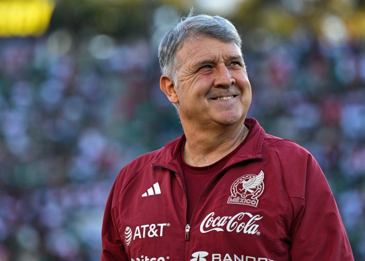 Gerardo Martino head coach of Mexico during the game Mexican National Team (Mexico) vs Peru, the friendly match in preparation for the FIFA World Cup Qatar 2022, at Rose Bowl Stadium, on September 24, 2022.



Gerardo Martino Director Tecnico de Mexico durante el partido Seleccion Mexicana (Mexico) vs Peru, partido amistoso de preparacion rumbo a la Copa Mundial de la FIFA Qatar 2022, en el Estadio Rose Bowl, el 24 de Septiembre de 2022.