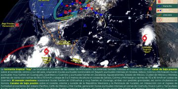 La tormenta tropical Kay provocará lluvias en todo el territorio nacional