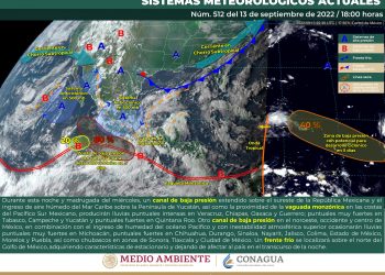 SMN prevé lluvias intensas en el sur del país