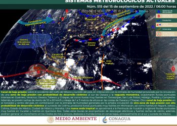SMN prevé lluvias en la zona norte y sur del país