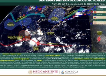 La tormenta tropical Lester ocasionará lluvias fuertes