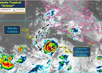 Se forma la tormenta tropical Orlene en costas de Colima y Jalisco