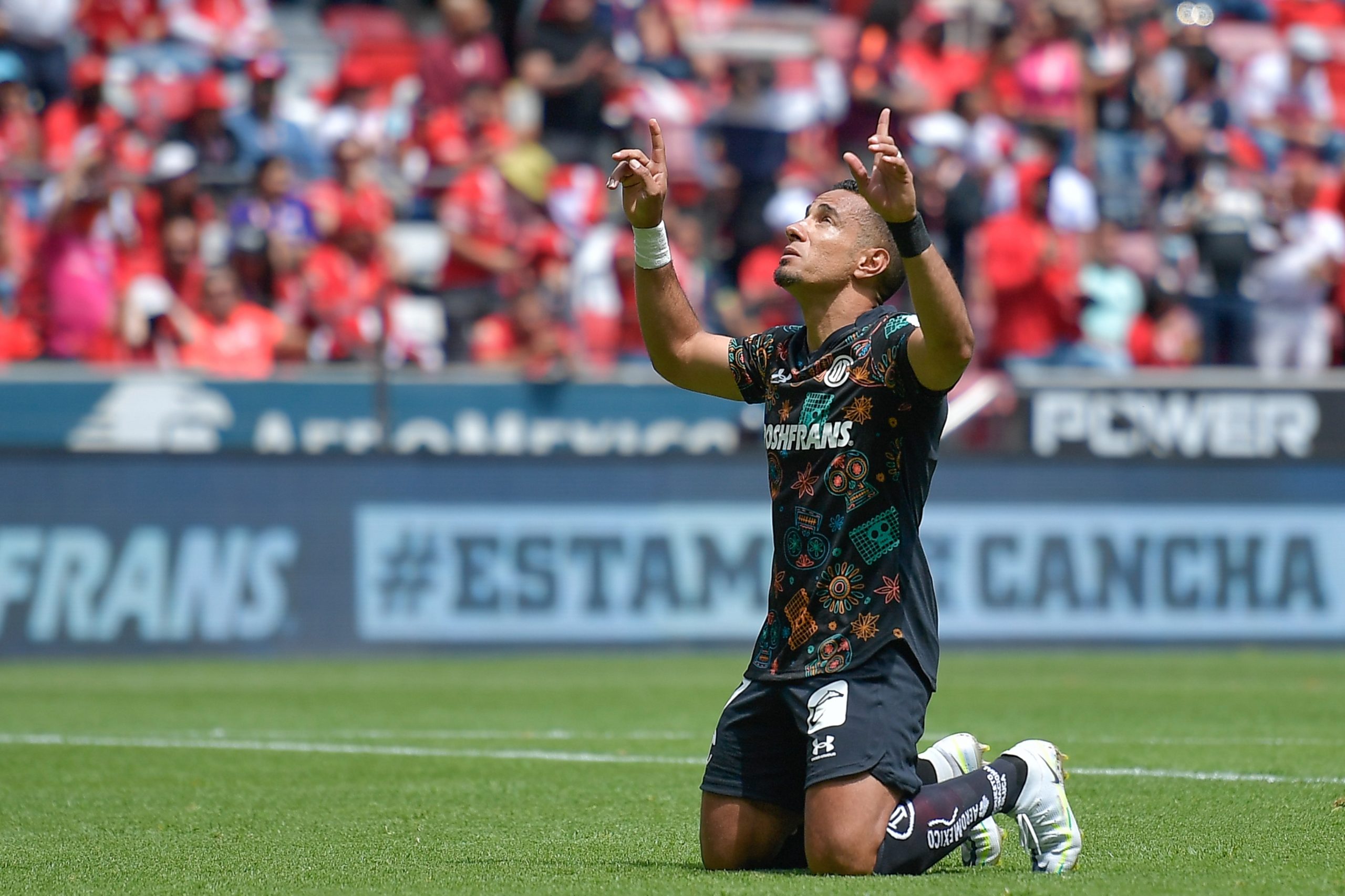 Camilo Da Silva of Queretaro before a game between Queretaro and