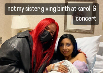 Karol G visita a mujer que dio a luz durante su concierto