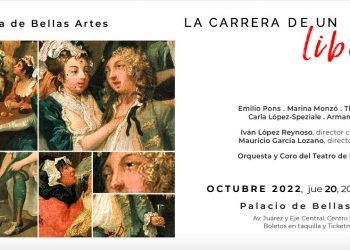 La Carrera de un Libertino de Igor Stravinski se presentará en el Palacio de Bellas Artes