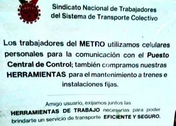Trabajadores del Metro demandan herramientas y refacciones para prevenir averías