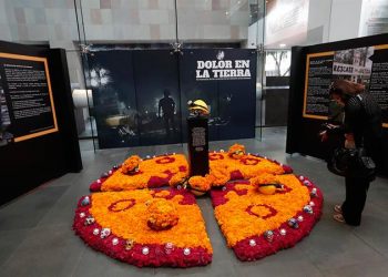 Altar de muertos para los mineros de ‘El Pinabete’