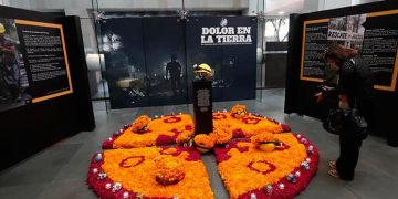 Altar de muertos para los mineros de ‘El Pinabete’
