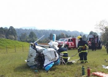 Caída de helicóptero en EDOMEX deja un muerto
