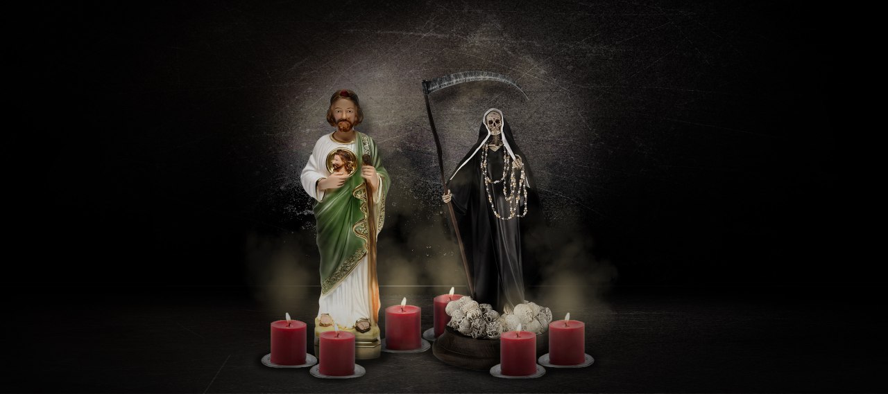 La extraña fusión entre la Santa Muerta y San Judas Tadeo - Enfoque Noticias