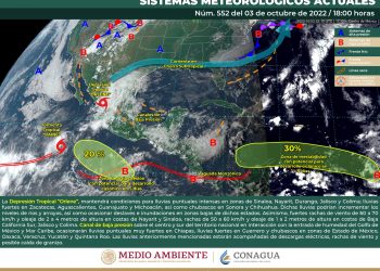 Remanentes de Orlene afectarán Durango y Zacatecas