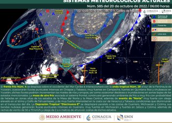 El frente frío 4 ocasionará lluvias fuertes, te contamos en dónde