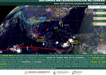 El frente frío 6 reforzará la entrada de humedad en el país