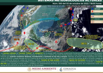 El huracán Orlene categoría 2 se debilita, pero continuará afectando
