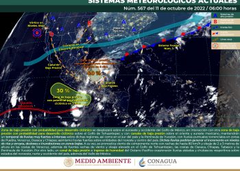 Zona de baja presión mantendrá las lluvias fuertes en el sur del país