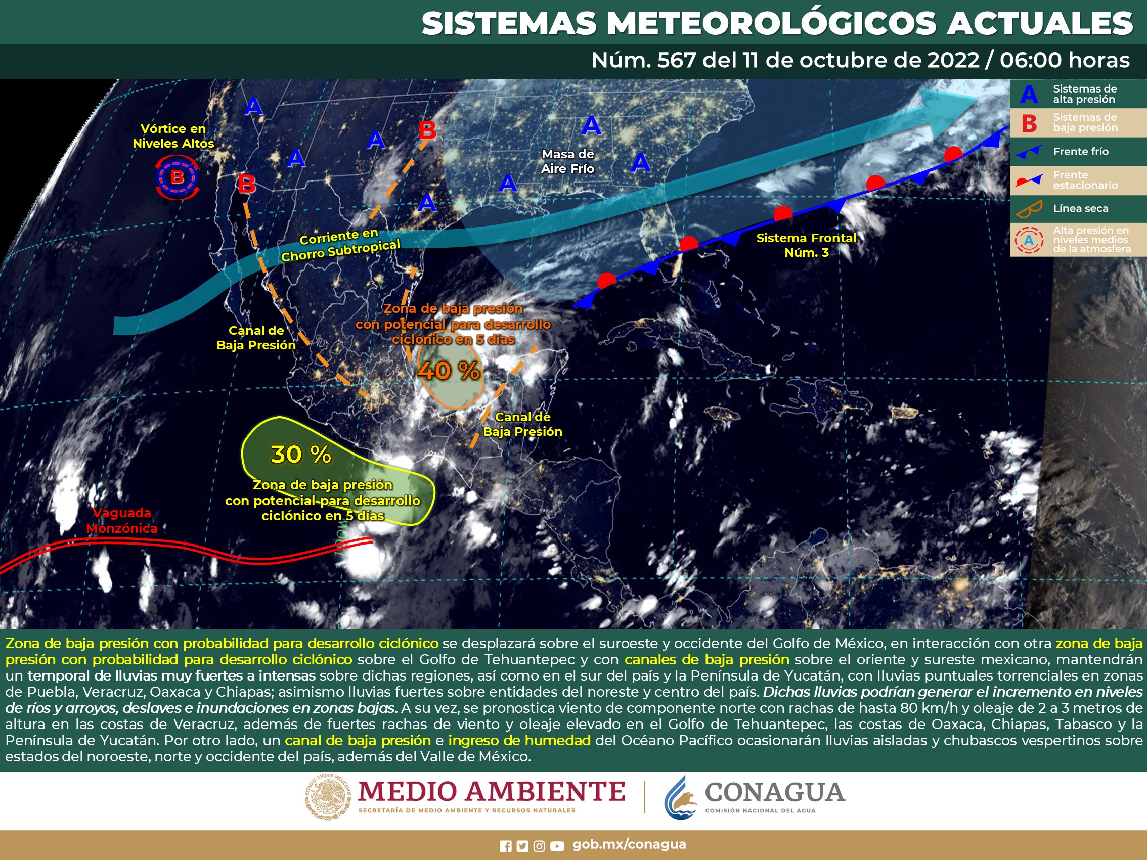 Zona De Baja Presión Mantendrá Las Lluvias Fuertes En El Sur Del País Enfoque Noticias 0212