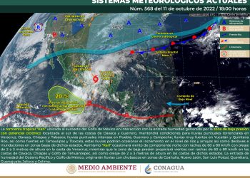 La tormenta tropical Karl se dirige al suroeste del Golfo de México