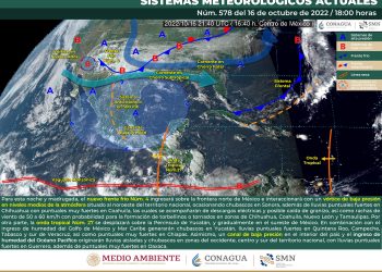 El frente frío 4 se desplazará sobre el norte de la República Mexicana