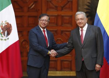 López Obrador recibe a Gustavo Petro, presidente de Colombia en Palacio Nacional