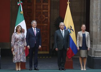 López Obrador se reúne con Guillermo Lasso en Palacio Nacional