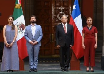 AMLO recibe a Gabriel Boric Font, presidente de Chile en Palacio Nacional