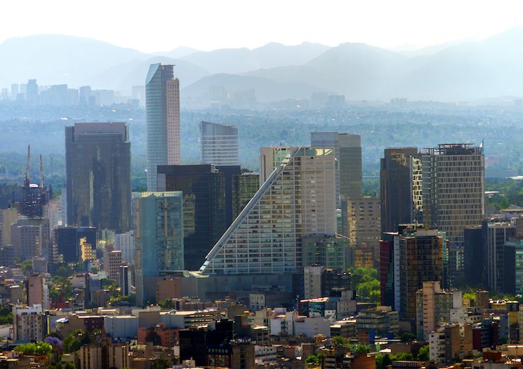 A view of downtown Mexico City, Mexico