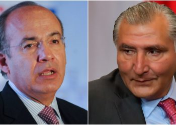 Ya siéntese señor, responde Felipe Calderón a Adán Augusto