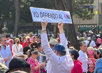 Reportan saldo blanco en marcha en apoyo al INE en CDMX