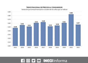 La inflación anual se ubicó en 8.41: INEGI