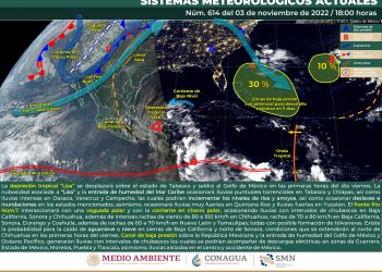 El ciclón tropical Lisa continuará afectando el sur del país