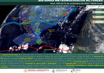 El frente frío 8 ocasionará lluvias fuertes, te contamos en dónde