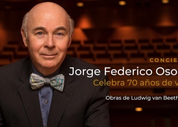 El pianista Jorge Federico Osorio celebrará 70 años de vida con la interpretación de cuatro sonatas de Beethoven