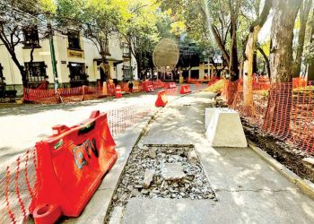 ¿Por qué hay obras en la Glorieta Popocatépetl en la colonia Hipódromo?