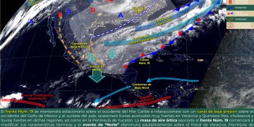 El frente frío 19 provocará afectaciones en estas zonas del país