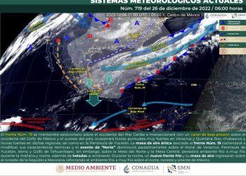 Una masa de aire ártica mantendrá evento de norte en el país: SMN