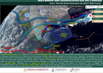 El frente frío 17 provocará lluvias fuertes, te contamos en dónde