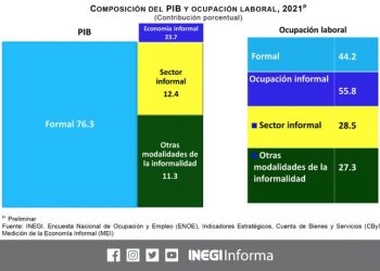 La economía informal aportó el 23.7% del Producto Interno Bruto nacional