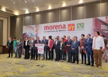 Morena, PT y PVEM confirman coalición para apoyar candidatura de Delfina Gómez al Edomex