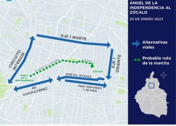 La SSC implementa dispositivo de vialidad con motivo de la marcha que ser realizará esta tarde