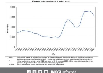 La tasa de homicidios en hombres fue de 22 por cada 100 mil y en mujeres de 3 por cada 100 mil: Bello
