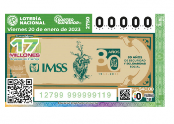 La Lotería Nacional conmemora los 80 años del IMSS