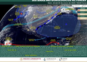 El frente frío 27 y la cuarta tormenta invernal afectarán el territorio nacional, te contamos