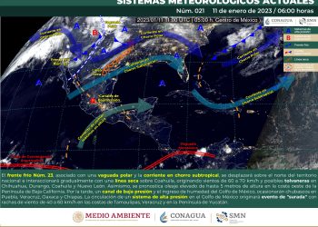 Canal de baja presión mantendrá bajas temperaturas en el territorio nacional